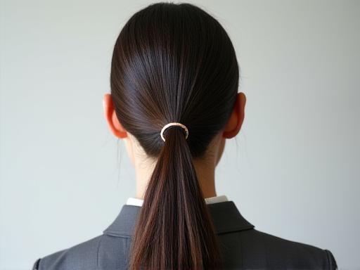 Sleek professional ponytail for work or events